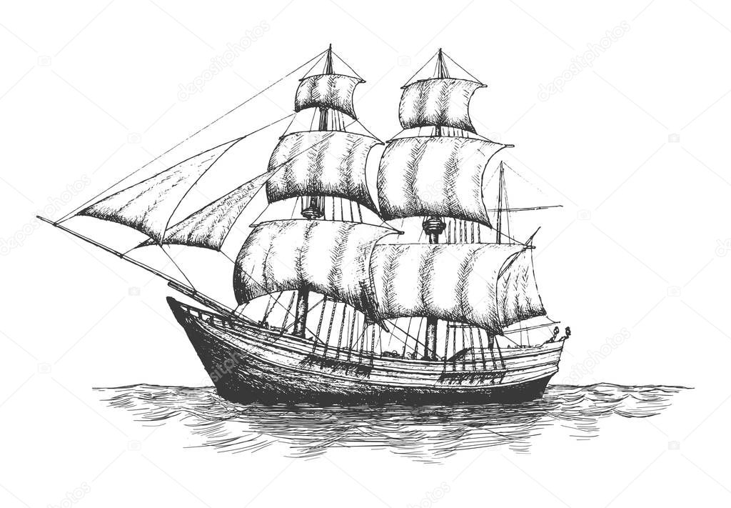 Shipping company logo. Vector eps10 isolated illustration.