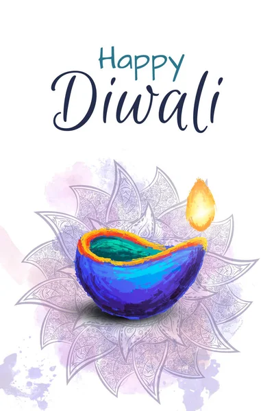 Illustration de célébration du festival Diwali . — Image vectorielle