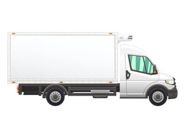 Beyaz bir arka plan üzerinde gerçekçi van çizimi.