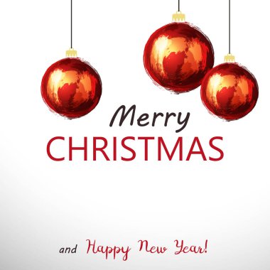 Lekesi ile boyalı gibi stilize Noel top.