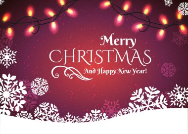 Noel kar taneleri ve ışıklar arka plan. Vektör izole eps10 çizim.