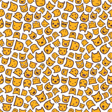 Eps10 vektör ifadeler seamless modeli el çekilmiş.