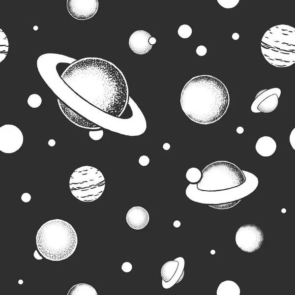 Astronomi doodles koncept. Vector eps10 kosmos illustrationer. — Stock vektor