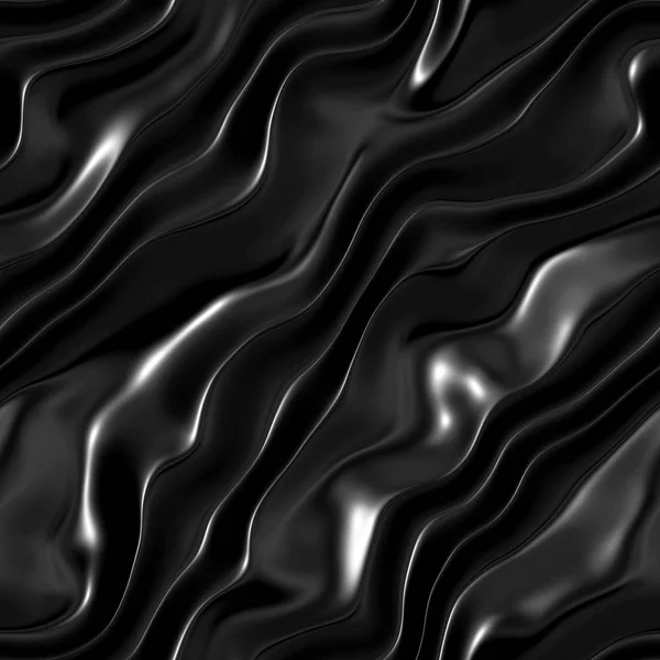 Texture Black Silk Luxury Cloth Seamless Background — Stock Photo, Image