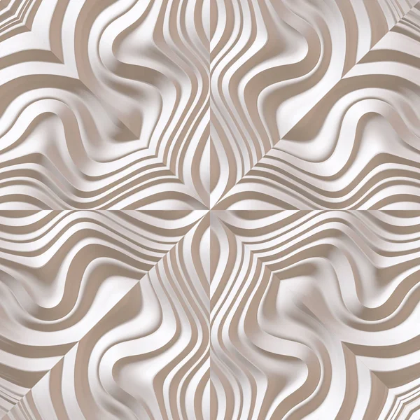 幾何学的な白い背景 装飾石膏パネル — ストック写真