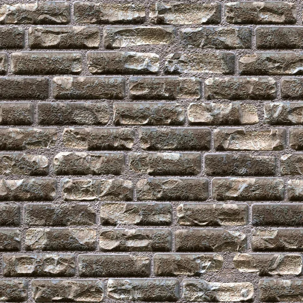 Gray Aged Bricks Old Brick Wall Seamless Grunge Background — Stock Photo, Image