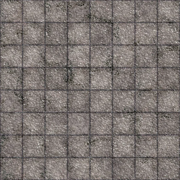 グレーのタイルのシームレスなテクスチャ コンクリートの正方形のタイル パターン背景 — ストック写真