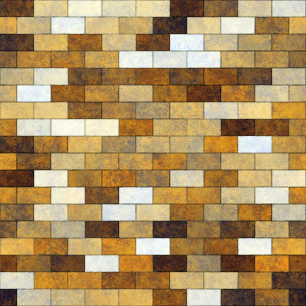 Brown Bricks Texture Multicolor Brick Wall Seamless Background — Stock Photo, Image