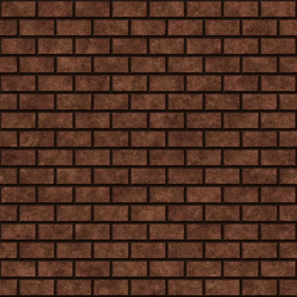 Brown Bricks Texture Dark Brick Wall Seamless Background — Stock Photo, Image