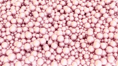 Pembe inci arka plan. Çok dağınık inci. 3D render illüstrasyon. Yüksek çözünürlük.