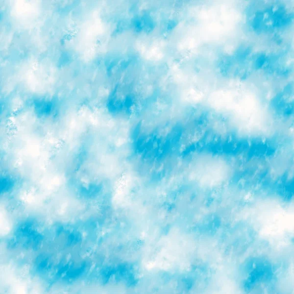 Blauwe Hemel Met Witte Wolken Naadloze Achtergrond Textuur — Stockfoto