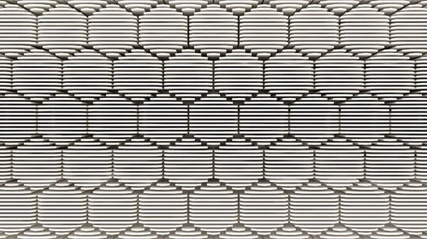 Fond Hexagonal Paramétrique Modèle Moderne Blanc Illustration Rendu Haute Résolution — Photo