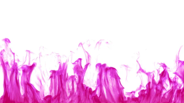 ピンクのインクや白い背景の煙 抽象的なイラスト 化学炎 — ストック写真
