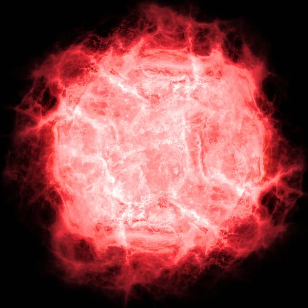 Зоряний Тип Червоний Карлик Зірка Глибокому Космосі Великий Газовий Гігант — стокове фото