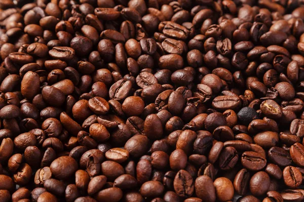 Roasted Coffee Beans Background Texture Arabic Roasting Coffee Ingredient Hot — Stock Photo, Image