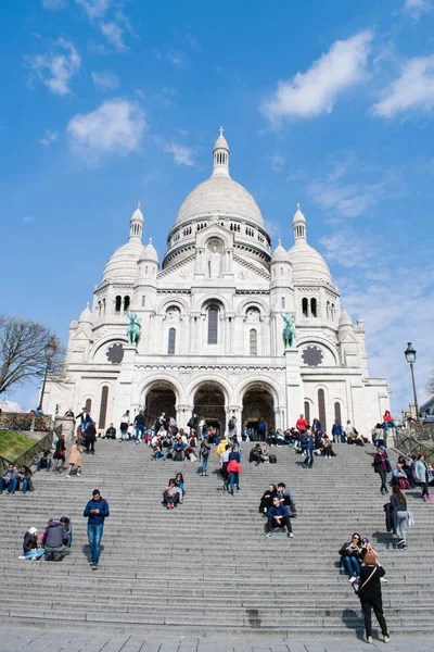 Paris France April 2019 Basilica Sacred Heart Paris Sacr Cur — стокове фото