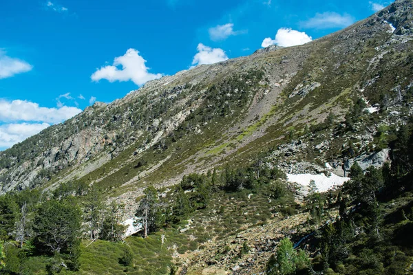 Hermosas Montañas Paisaje Verano Parque Natural Del Comapedrosa Andorra — Foto de Stock