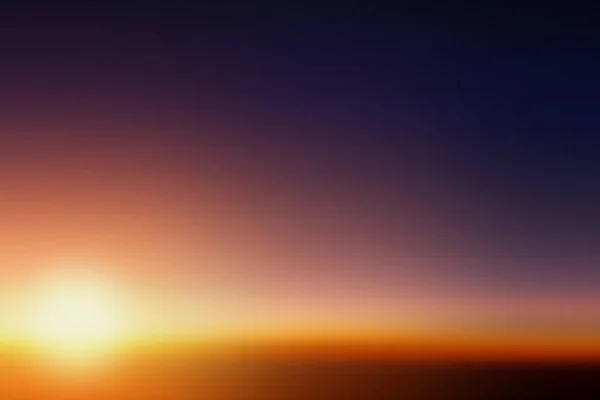 太陽の夜の地平線背景抽象的な夕日のグラデーションの空 — ストック写真