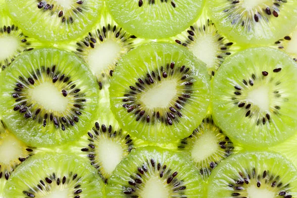 Rebanadas Kiwi Fondo Fruta Fresca Cerca —  Fotos de Stock