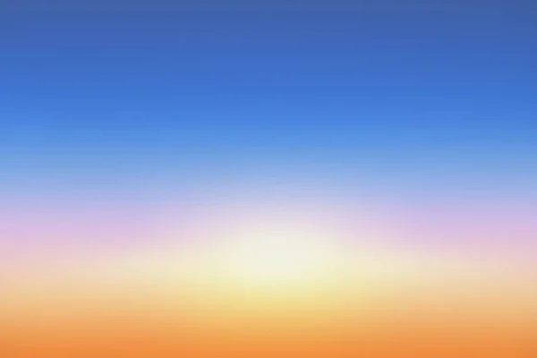 Gradiente Cielo Blu Arancione Sfondo Tramonto — Foto Stock