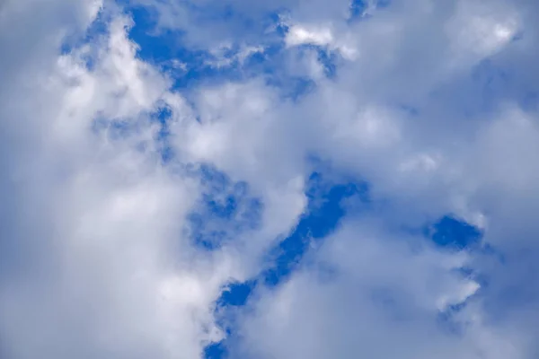Fantastiche Nuvole Bianche Morbide Contro Cielo Blu Sfondo Astratto — Foto Stock