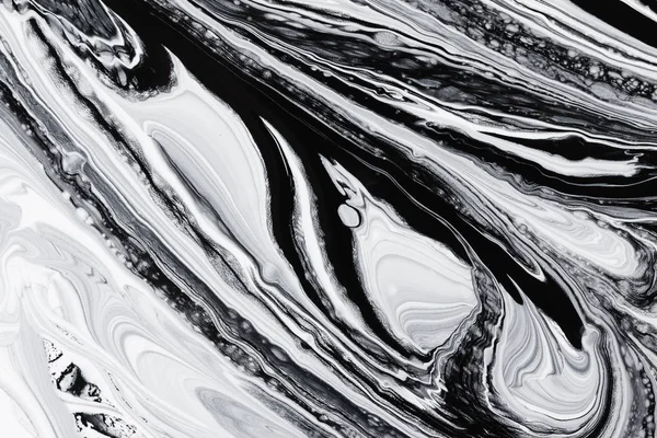 Absztrakt Háttér Minta Textúra Fehér Fekete Ásványi Márvány Olajfestmény Víz — Stock Fotó