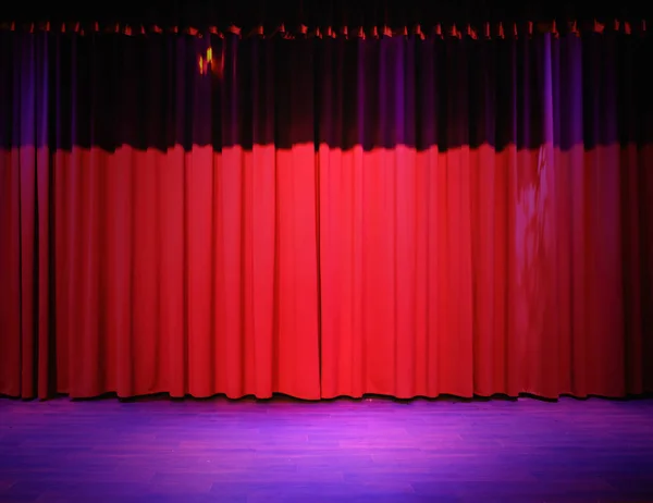 Gordijn Draperieën Rode Abstracte Achtergrond Van Theater — Stockfoto