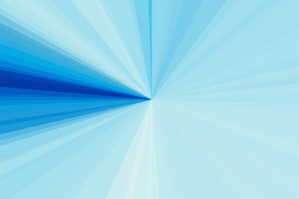 Blue sky color rays of light abstract background. Stripes beam pattern. Stylish illustration modern trend colors backdrop.