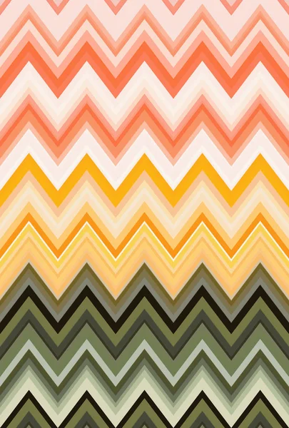 Gemüsekonzept Regenbogenfarbe Chevron Zickzack Muster Abstrakte Kunst Hintergrund Farbtrends — Stockfoto