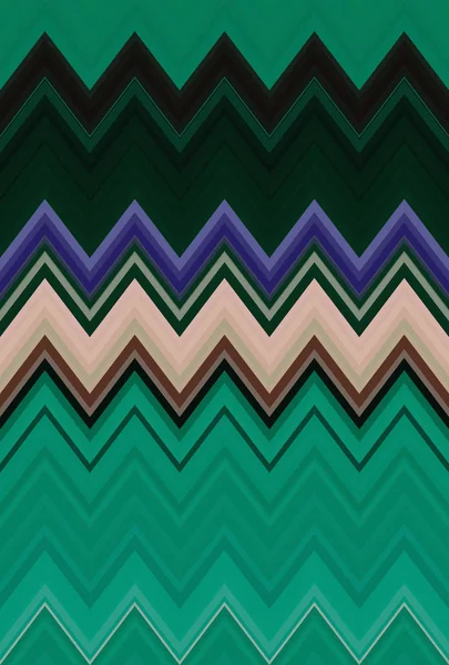 Chevron Zigzag Dark Green Pattern Abstract Art Background Color Trends — Stock Photo, Image