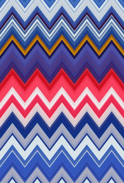 Chevron Zigzag Patroon Abstracte Kunst Achtergrond Kleur Usa Vlag Trends — Stockfoto