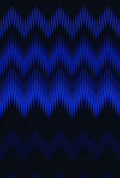 Chevron Zigzag Golf Blauw Donker Patroon Abstracte Kunst Achtergrond Kleur — Stockfoto