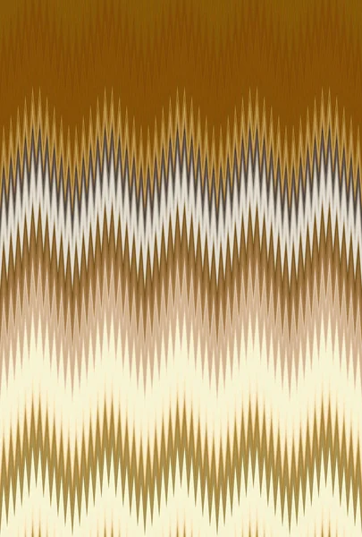 Chevron Oro Metallo Dorato Bronzo Zigzag Onda Modello Astratto Arte — Foto Stock