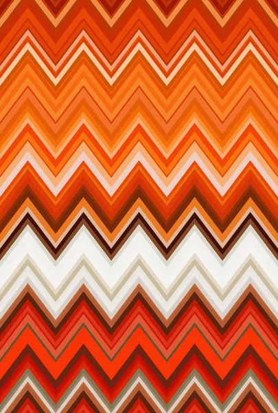 Chevron Zigzag Rött Orange Lågan Brand Abstrakt Konst Bakgrund Aprikos — Stockfoto