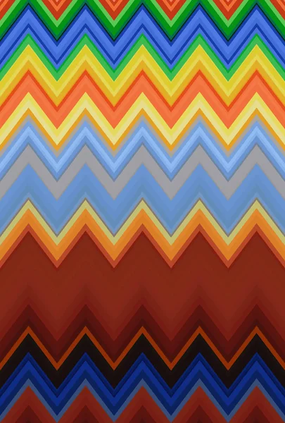 Kleurrijke Naadloze Chevron Zigzag Patroon Abstracte Kunst Achtergrond Regenboog Kleuren — Stockfoto