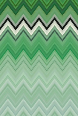 Chevron yeşil yeşillik çimen yaz bahar zikzak desen sanat arka plan, renk trendleri