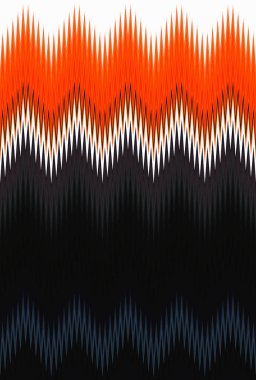 Chevron zikzak dalga kırmızı, portakal alev ateş desen sanat arka plan, kayısı, acı tatlı, kavun, havuç, mercan, şeftali, somon, mandalina titian Kızıl-sarı renk trendleri