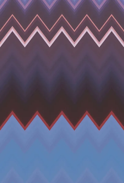 Chevron Zigzag Vintage Retrò Modello Astratto Arte Sfondo Colore Tendenze — Foto Stock