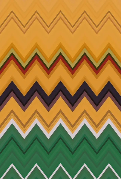 Chevron Zigzag Sonne Gelb Muster Abstrakte Kunst Hintergrund Farbtrends — Stockfoto