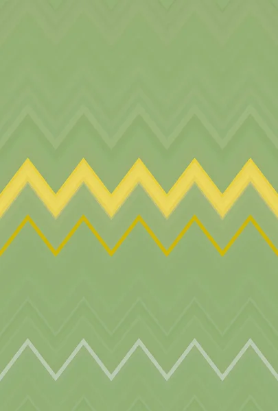 Chevron Olivově Zelený Cikcak Vzor Žluté Abstraktního Umění Pozadí Bronz — Stock fotografie
