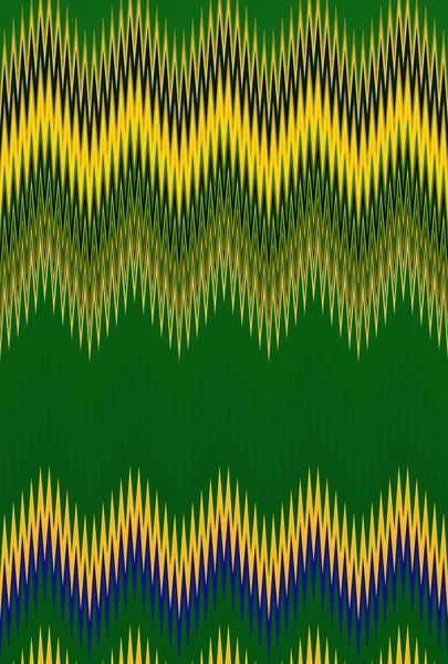 Chevron Zigzag Vague Brésilien Drapeau Motif Abstrait Art Fond Tendances — Photo