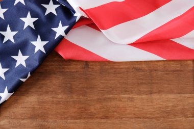 Ahşap arka plan boşaltmak Amerika Birleşik Devletleri bayrağı