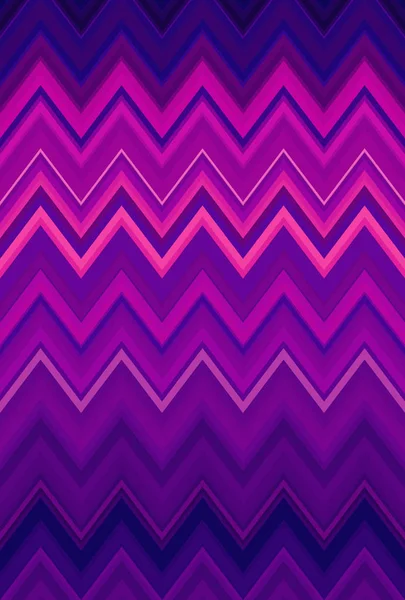 Ultra Violet Neon Chevron Wzór Zygzak Streszczenie Sztuka Tło Trendy — Zdjęcie stockowe