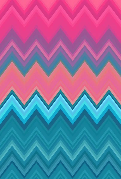 Chevron Zigzag Pattern Abstrakte Kunst Farbenfroher Modischer Trendiger Stilvoller Modischer — Stockfoto