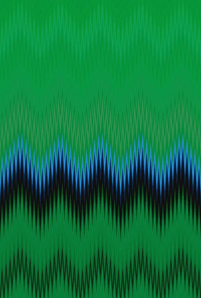 シェブロンの緑の葉草夏春ジグザグ波パターン抽象美術背景 色の傾向 — ストック写真