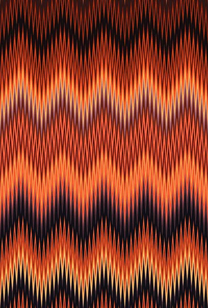 Chevron Zigzag Vague Rouge Motif Feu Flamme Orange Abstrait Fond — Photo