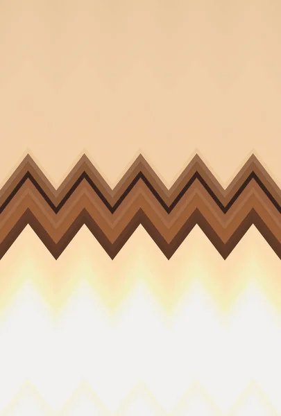 Chevron Zigzag Beige Coklat Pola Abstrak Seni Latar Belakang Tren — Stok Foto