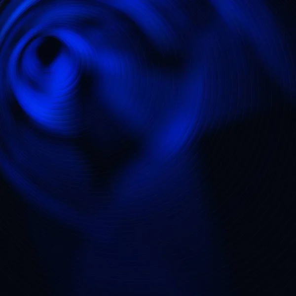 Dramatyczne Świecące Głęboki Niebieski Pierścień Ciemny Rozmycie Tło — Zdjęcie stockowe