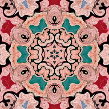 arka plan çok renkli soyut kaleydoskop renkli desen tasarım. zemin mandala.