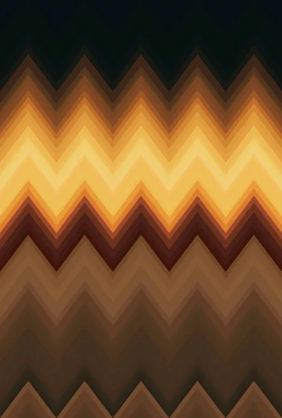 Chevron Oro Metallo Bronzo Dorato Modello Zig Zag Astratto Arte — Foto Stock